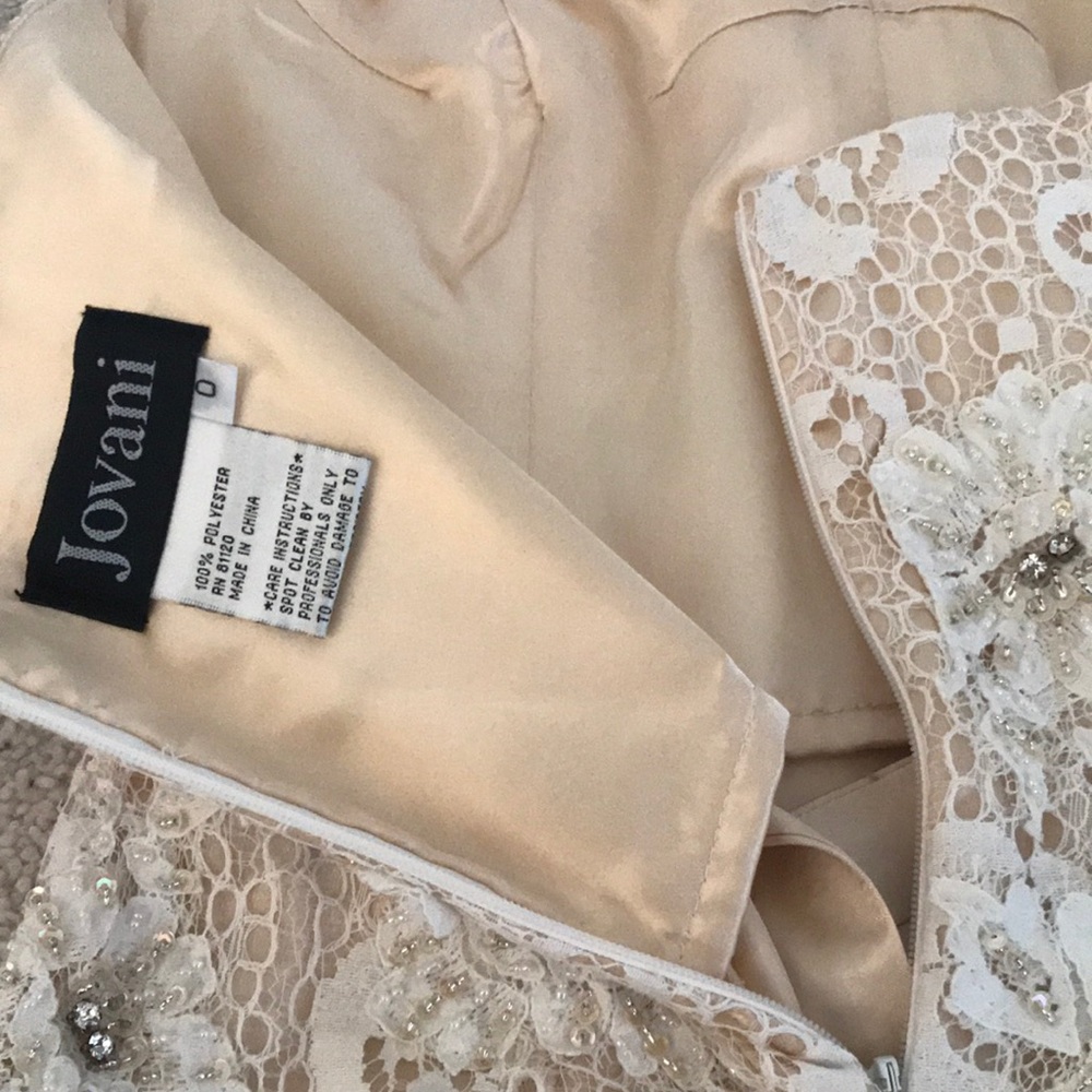 Jovani beaded lace short dress - Picture 5 of 9